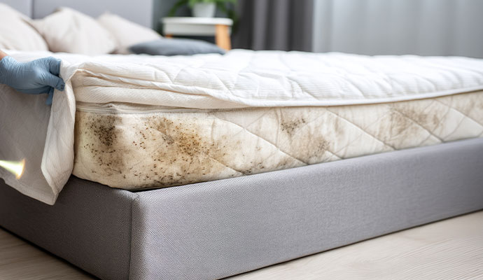 Bed bug in mattress