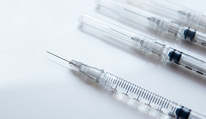 Hypodermic needle collection