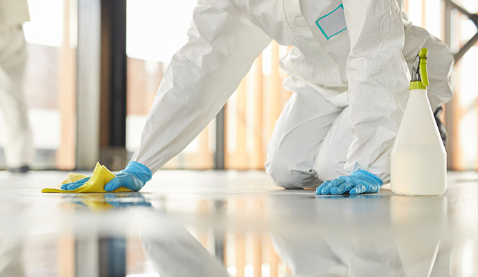 Professional blood cleanup and service