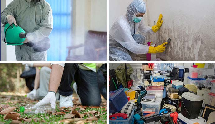 Collage of additional cleaning services