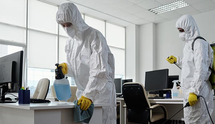 Commercial office sanitization service