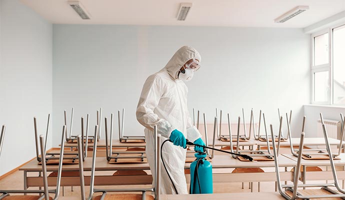 School classroom decontamination service
