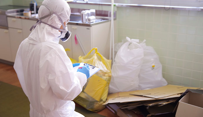 Professional biohazard cleanup assessment service