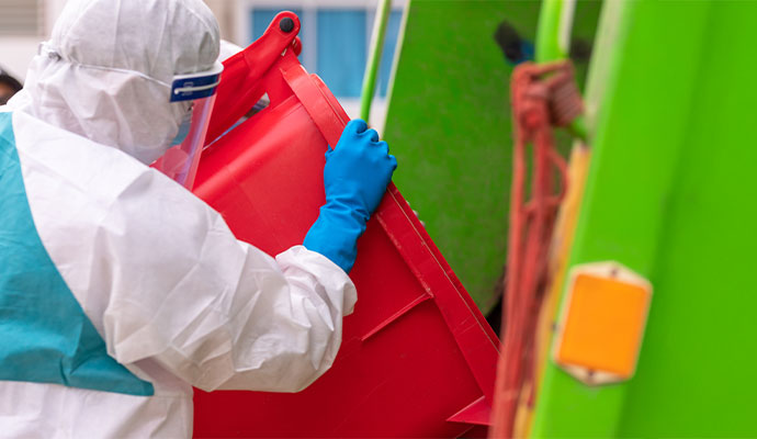 Biohazard waste disposal