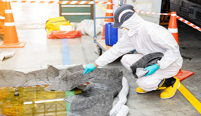 Expert cleaning hazardous materials