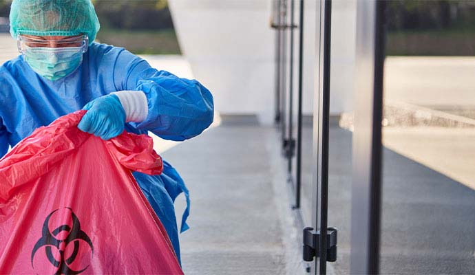 Biohazard waste removal and  disposal service