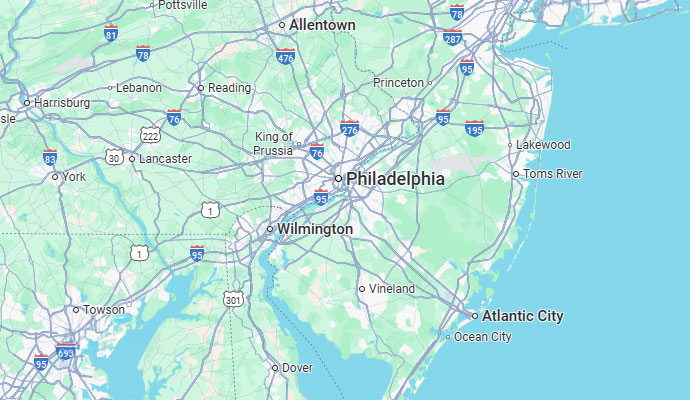 Trauma Scene Cleaners Map