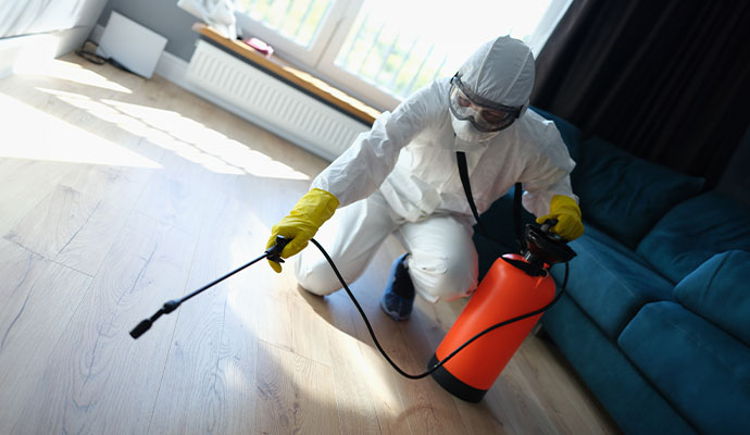 Rodent damage cleanup service