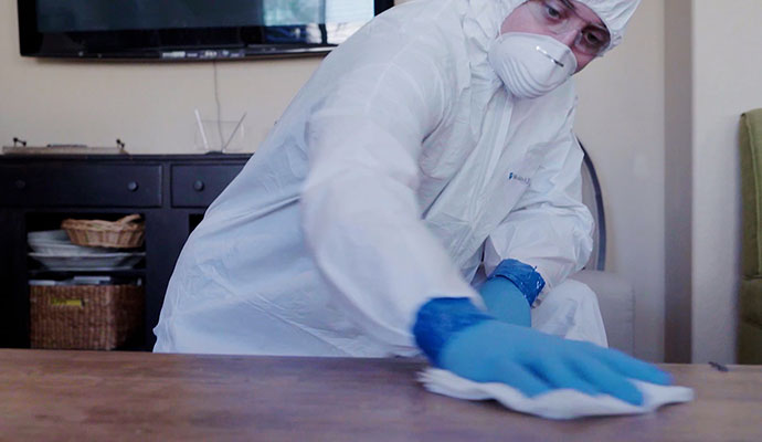 Professional biohazard cleaning